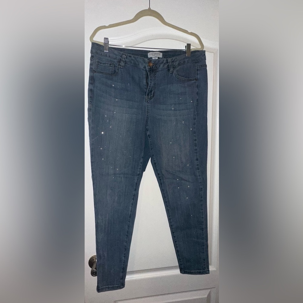 Lane Bryant Dark Blue Skinny Jeans